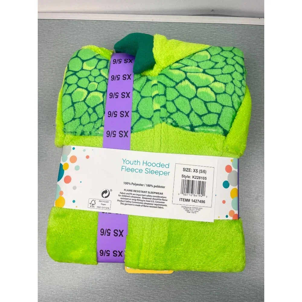 SAINT EVE DINO YOUTH BLANKET SLEEPER SIZE 5/6